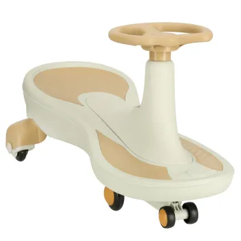 Jeździk grawitacyjny LED Swing Fix S4 złoto-biały widok z boku