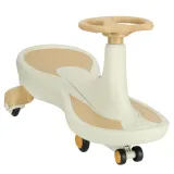 Jeździk grawitacyjny LED Swing Fix S4 złoto-biały widok z boku