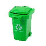 śmieciarka miejska z efektem świetlnym podczas ruchu