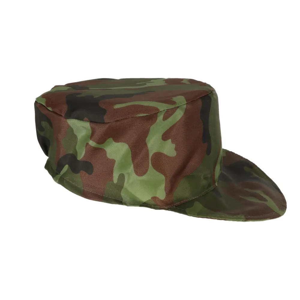 strój wojskowy dla dzieci z kamizelką i czapką w kolorze moro