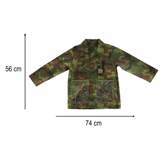 pasek i kompas z kompletu przebrania żołnierskiego dla dzieci