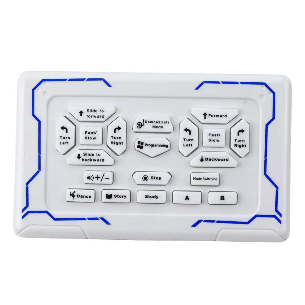 Robot podczas prezentacji funkcji z efektem świetlnym