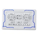 Robot podczas prezentacji funkcji z efektem świetlnym