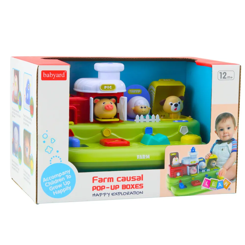 Bezpieczna zabawka interaktywna w kształcie farmy dla najmłodszych