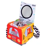 Elementy sensoryczne kostki – kolorowe chustki i piłeczki