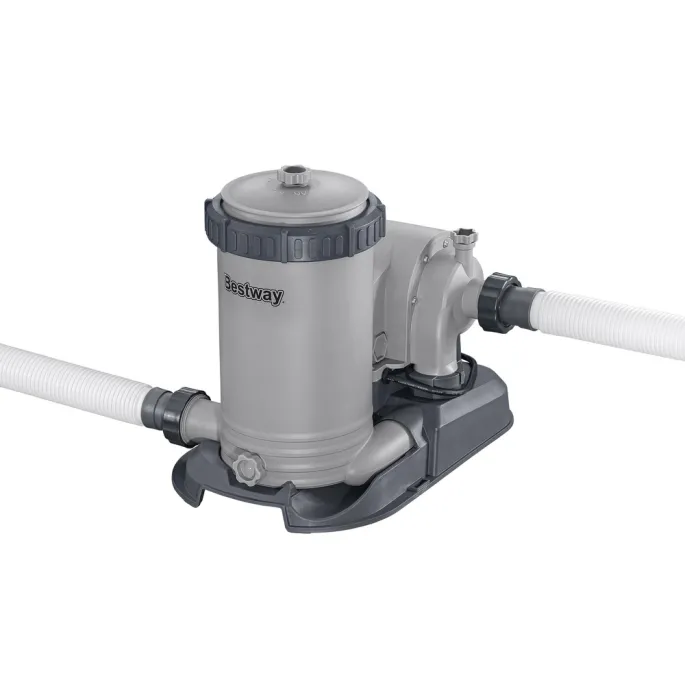 Basen ogrodowy Bestway z uruchomionym oświetleniem LED