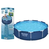 Basen ogrodowy stelażowy Bestway 305 x 76 cm na tle zielonego trawnika