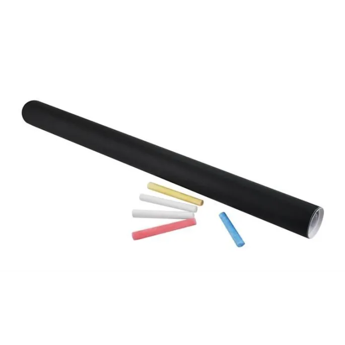 Zbliżenie na strukturę czarnej tablicy kredowej o wymiarach 45x200 cm