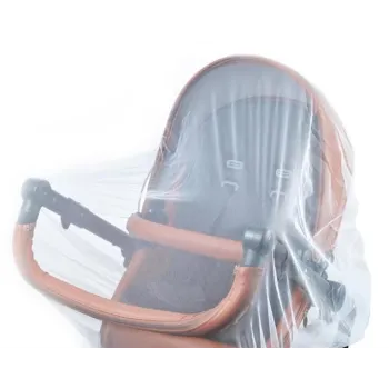 Zbliżenie gumki mocującej moskitierę na wózku