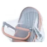 Zbliżenie gumki mocującej moskitierę na wózku