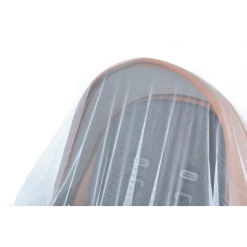 Mocowanie moskitiery na krawędzi wózka dziecięcego