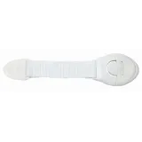 blokada do szafek w białym kolorze z taśmą dwustronną gotowa do montażu