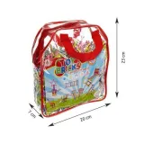 zbliżenie na kolorowe słomki konstrukcyjne z zestawu