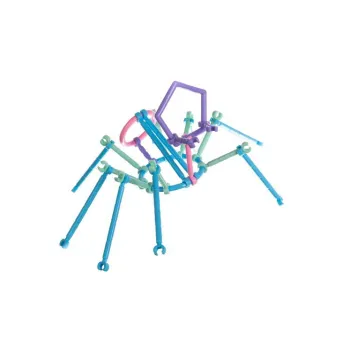 pasujące do siebie kolorowe łączniki i słomki na jasnym tle