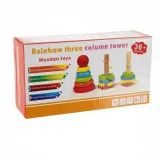 zbliżenie na klocki w kształcie prostokąta, koła i trójkąta