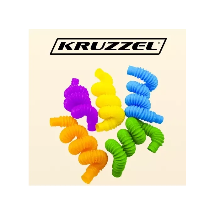 Rozciągnięta rurka sensoryczna w odcieniu różowym na białym tle