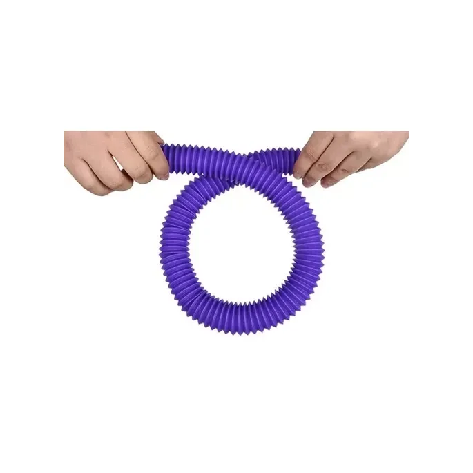 Zbliżenie na fakturę powierzchni rurki sensorycznej