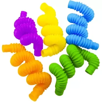 Zestaw rurek zapakowany gotowy do zabawy sensorycznej