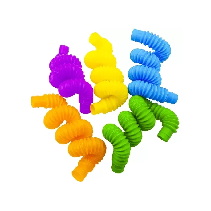 Zestaw rurek zapakowany gotowy do zabawy sensorycznej