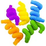 Zestaw rurek zapakowany gotowy do zabawy sensorycznej