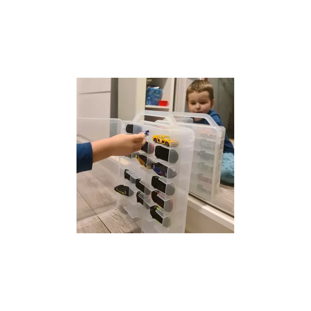 Walizka na auta przedstawiona z zamykanymi zaciskami