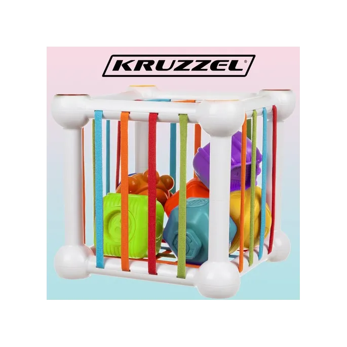 Kostka Kruzzel z widocznymi elastycznymi ściankami z gumy