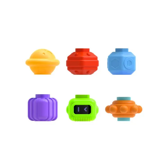 Zabawka edukacyjna Kruzzel 20377 – zestaw kostka plus klocki