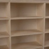 półka z wyjmowanymi przegrodami na samochodziki, widok boczny