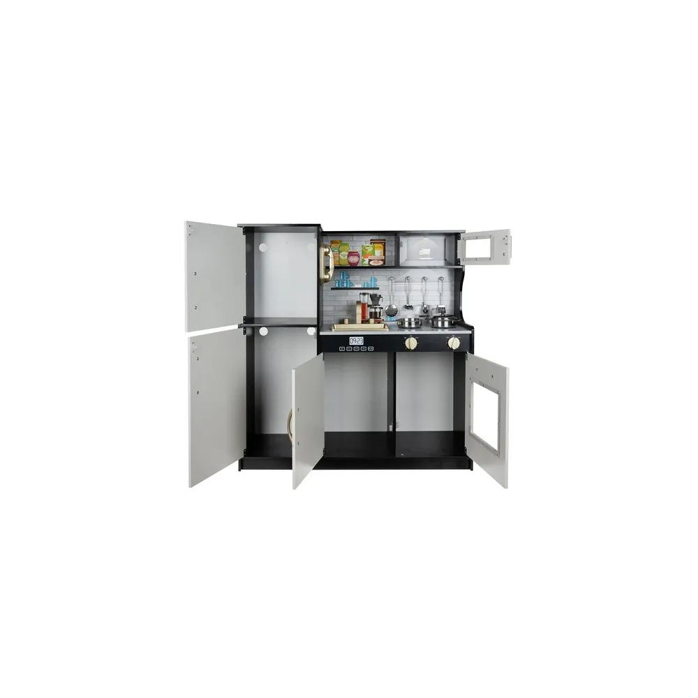 patelnia i garnek z zestawu kuchni kruzzel na blacie