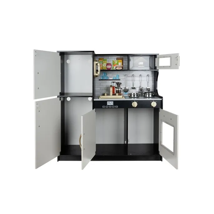 patelnia i garnek z zestawu kuchni kruzzel na blacie