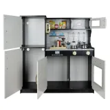 patelnia i garnek z zestawu kuchni kruzzel na blacie