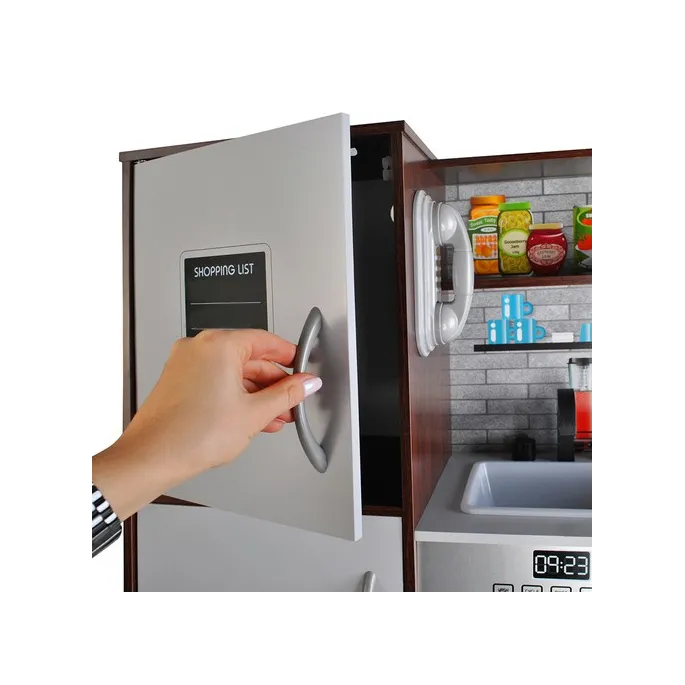 Oświetlenie LED zamontowane w kuchni drewnianej Kruzzel 22114