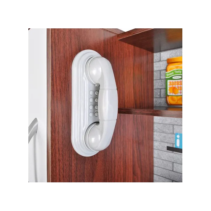 Wyjmowany zlew z tworzywa i akcesoria w kuchni dziecięcej