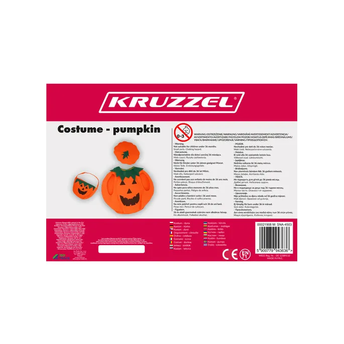 zestaw halloweenowy dynia – narzutka, czapeczka i torebka