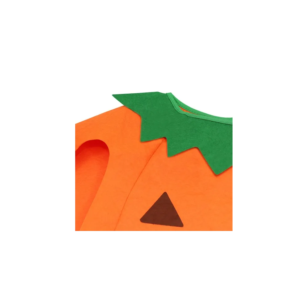 szczegółowy widok materiału filcowego użytego w kostiumie dyni