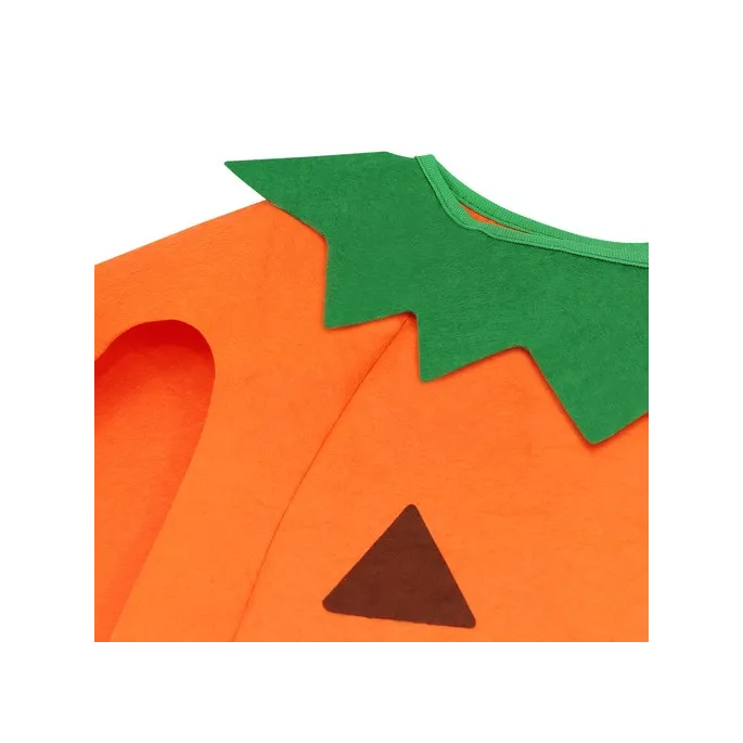 szczegółowy widok materiału filcowego użytego w kostiumie dyni