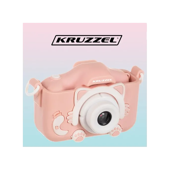 Przód aparatu Kruzzel z kolorowymi przyciskami i dwucalowym monitorem