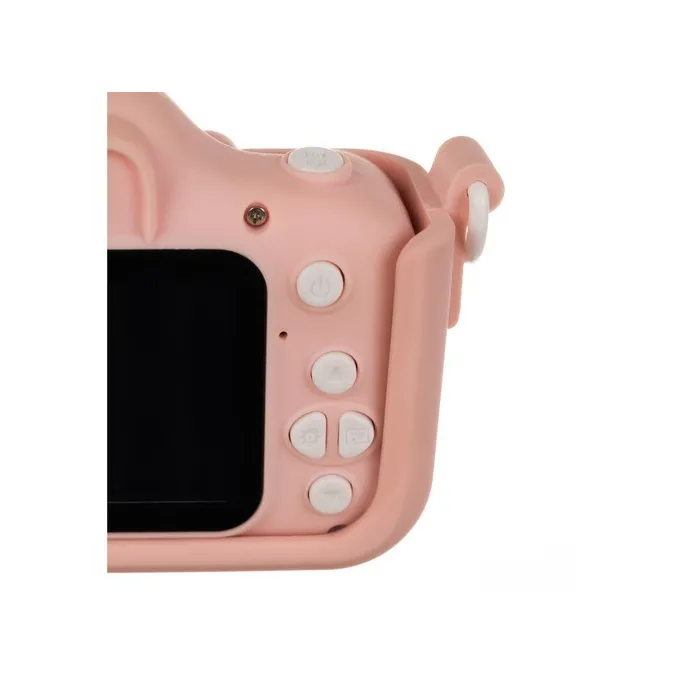 Detal imitacji kotka na obudowie aparatu cyfrowego dla dzieci