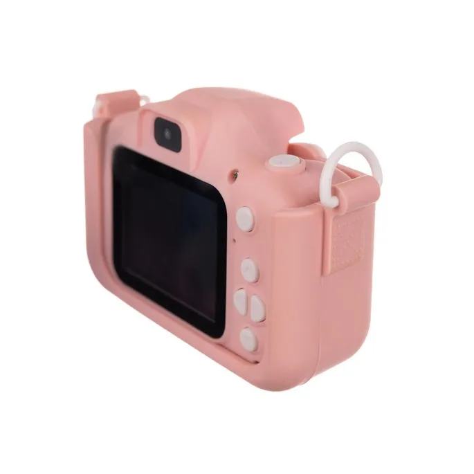 Zbliżenie na soczewkę i obiektyw aparatu dziecięcego Kruzzel