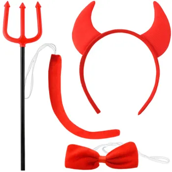 uniwersalny strój diabełka dla dzieci oraz dorosłych, widok całości