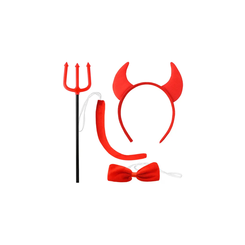 uniwersalny strój diabełka dla dzieci oraz dorosłych, widok całości