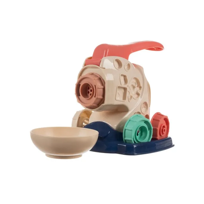 zbliżenie na końcówki wyciskarki makaronowej do mas plastycznych