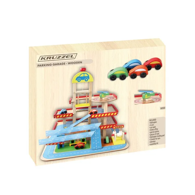 zbliżenie na helikopter stojący na lądowisku garażu