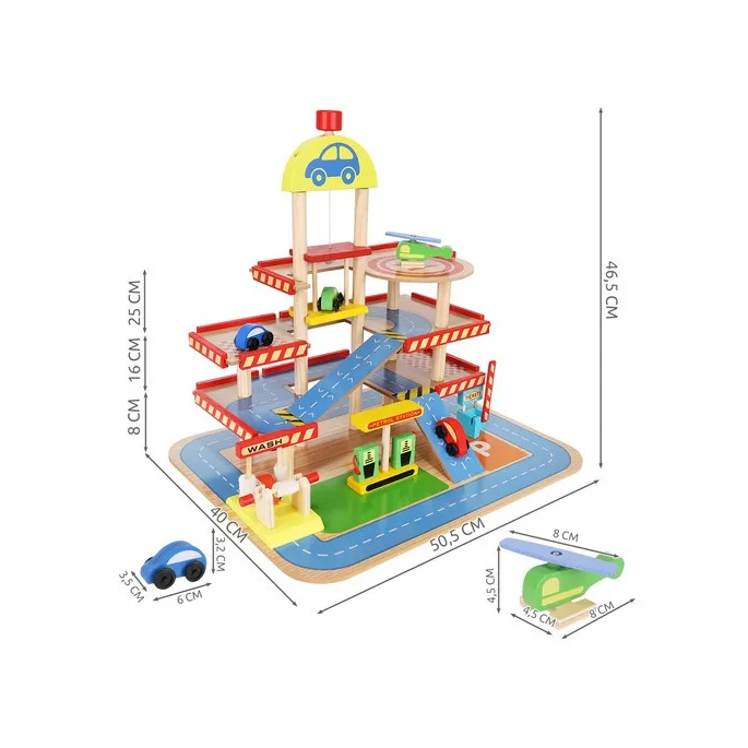 widoczna myjnia i stacja paliw w zestawie parkingu