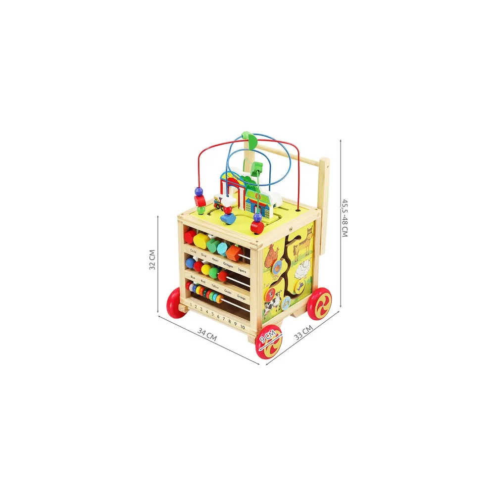 zdejmowana pętla motoryczna z koralikami na górze kostki