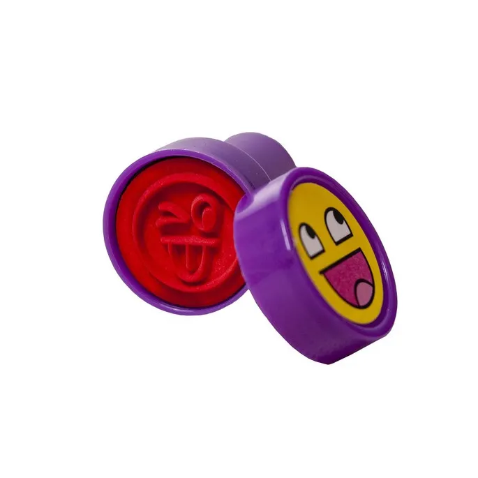 Opakowanie zestawu pieczątek stempelków 60 sztuk widok z góry