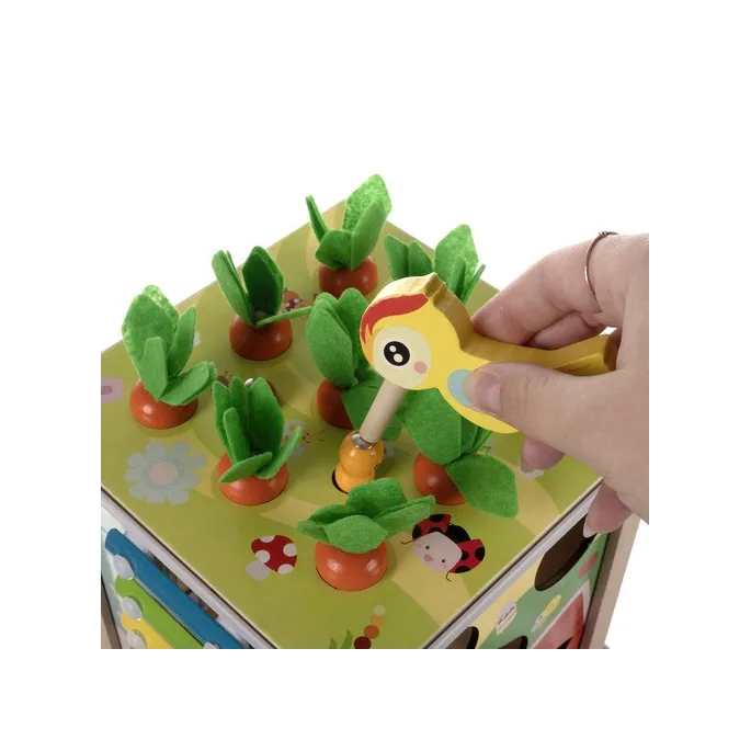 kostka edukacyjna ortograficznie ułożona z kolorowymi detalami