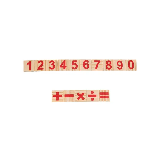 cały zestaw edukacyjny do nauki liczenia w opakowaniu