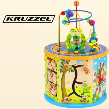 przeplatanka z kolorowymi elementami na górnej części kostki