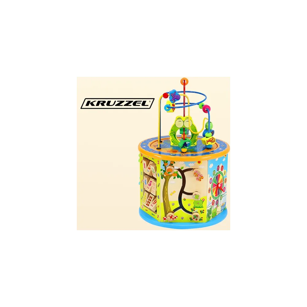 przeplatanka z kolorowymi elementami na górnej części kostki